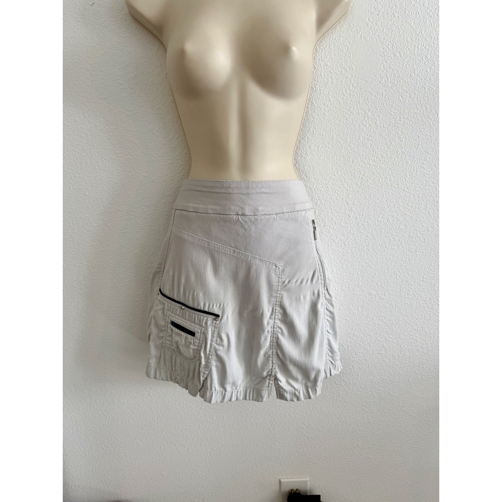 Jamie Sadock Active Skort Sz 8 M Khaki Gray Golf Tennis Pickleball Cargo Skirt
